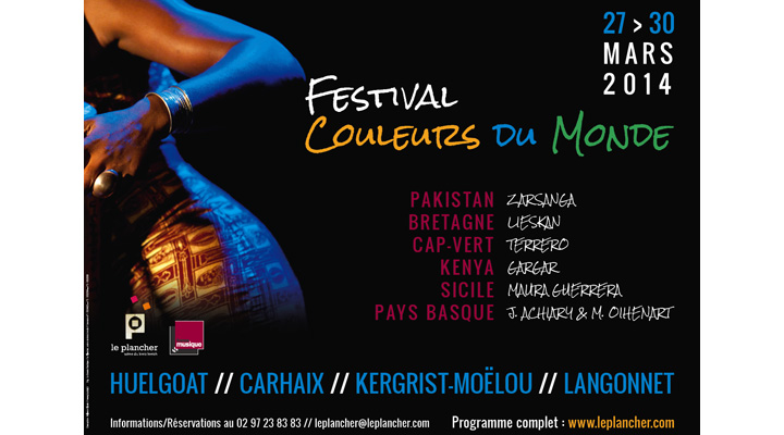 affiche Festival couleurs du monde